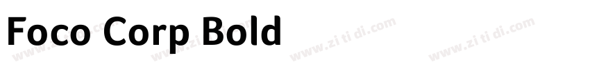 Foco Corp Bold字体转换
